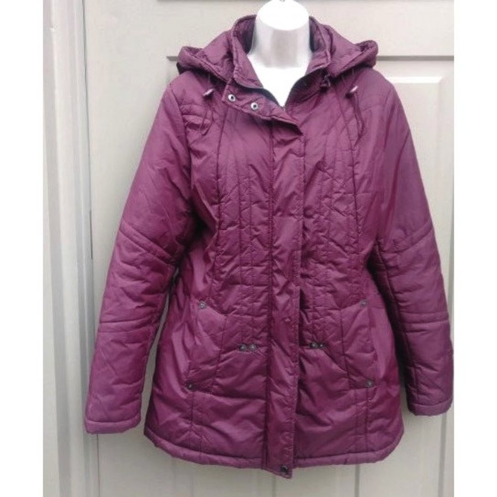 Maroon Coat L Croft & Barrow Jacket - Picture 5 of 6
